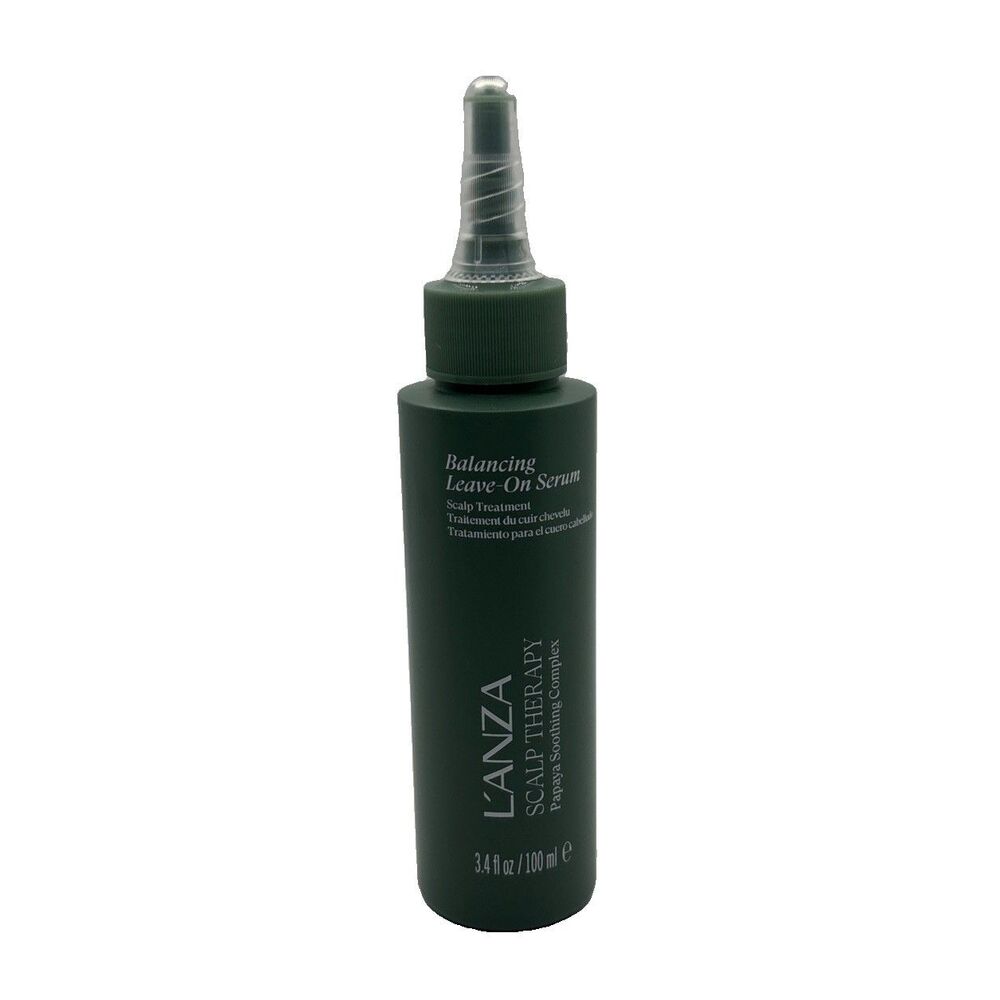New L'ANZA Scalp Therapy Balancing Leave-In Hair Serum For Damaged Hair - 3.4 Oz